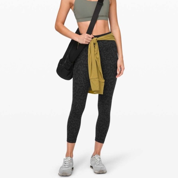 Lululemon 🍋 Align Crop 25” Color: Formation Camo Deep Coal Multi - Picture 1 of 9